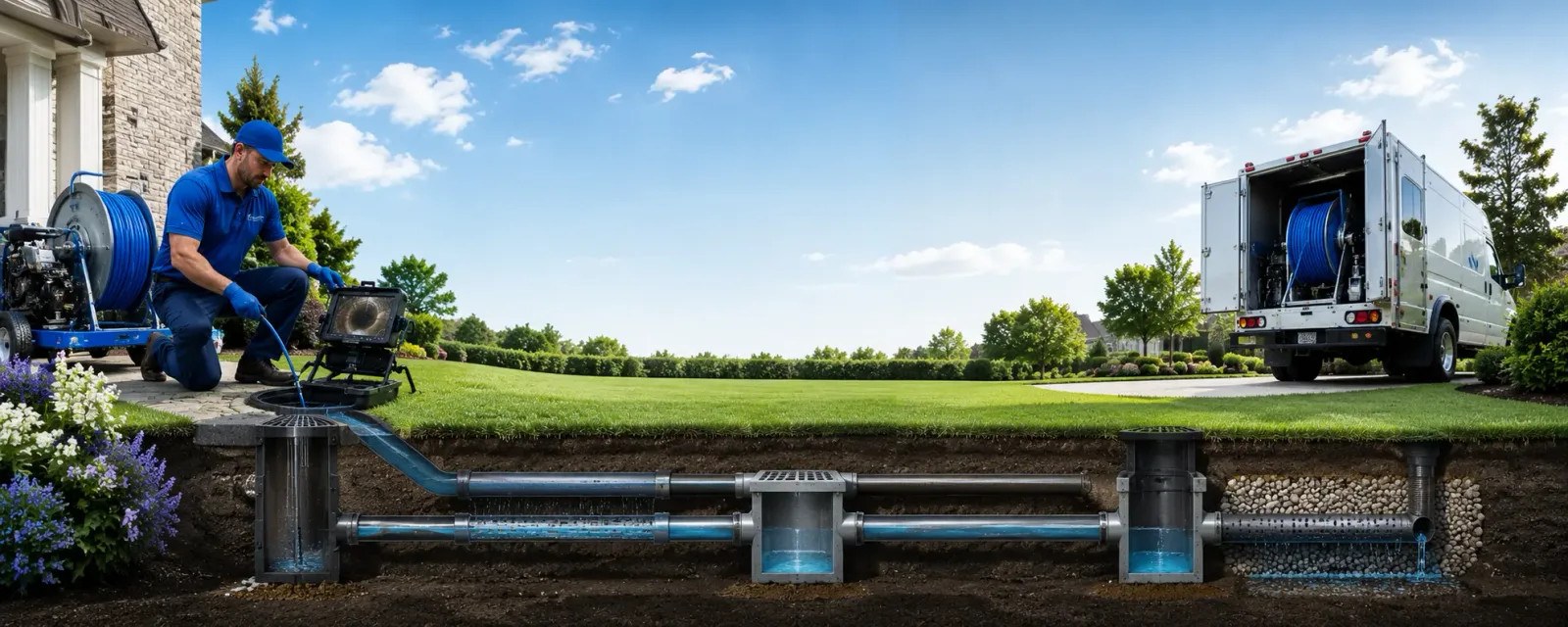 Outdoor drain cleaning information for Bicknell, UT